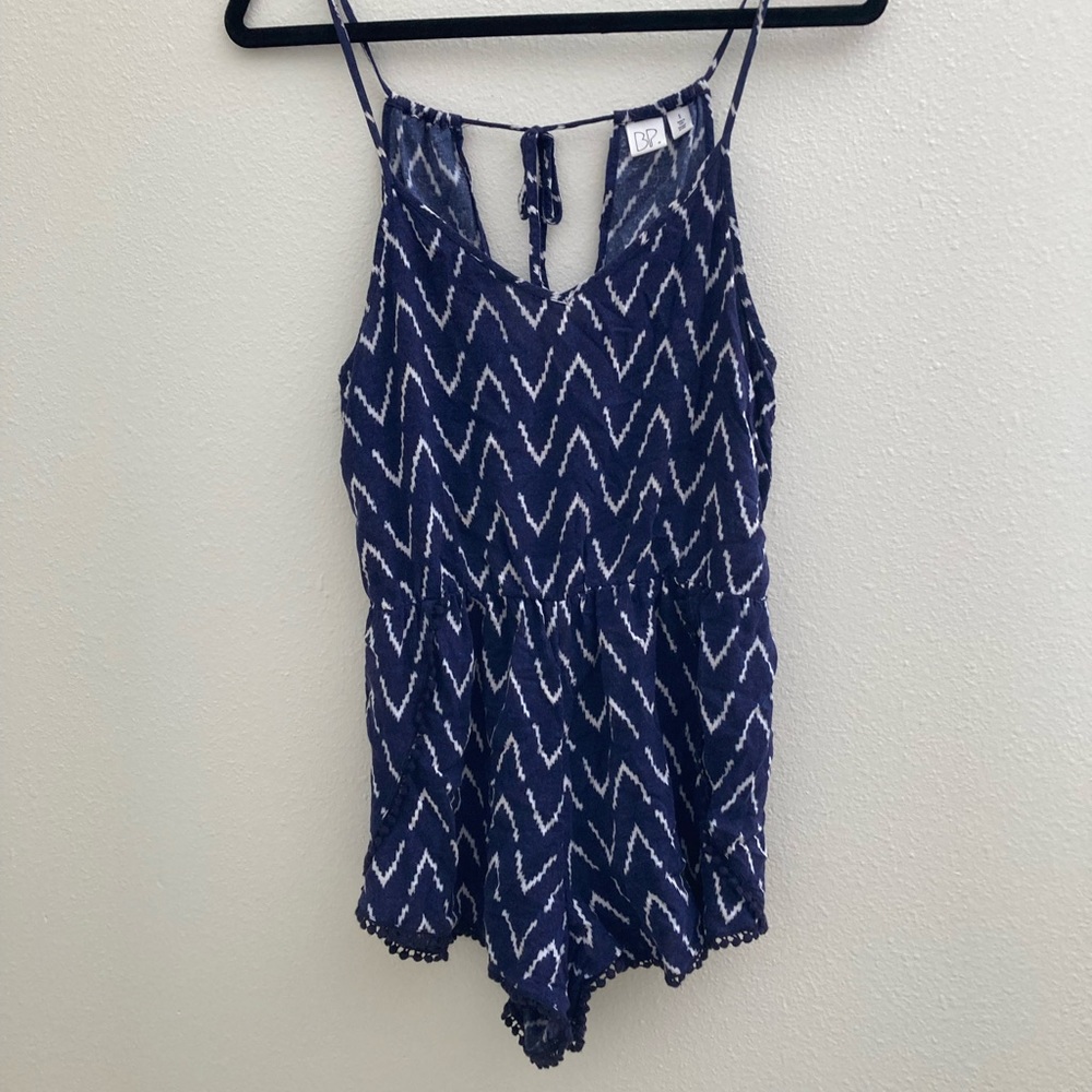 Navy BP romper